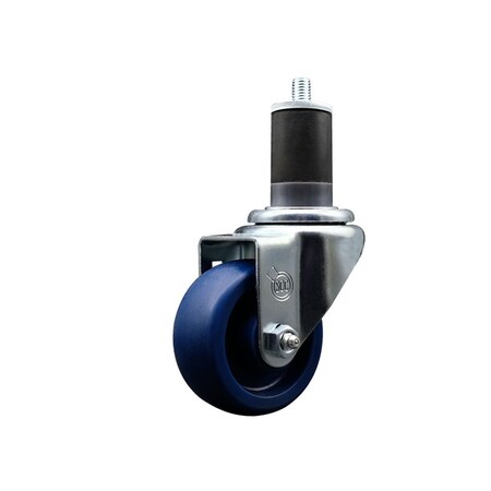 Service Caster 3'' SS Solid Poly Wheel Swivel 1-5/8'' Expanding Stem Caster SCC-SSEX20S314-SPUS-158